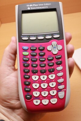 HOT PINK Texas Instruments TI-84 Plus Silver Edition Graphing