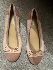 john lewis suede ballwt shoes size 3 peach color flat shoes size36