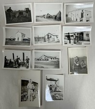 Lot Vintage Antique WWII U.S. Air Force Military Soldier Camp Photo G8 