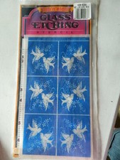 Armour Rub N Etch Stencils Love Bird pair glass acid etching