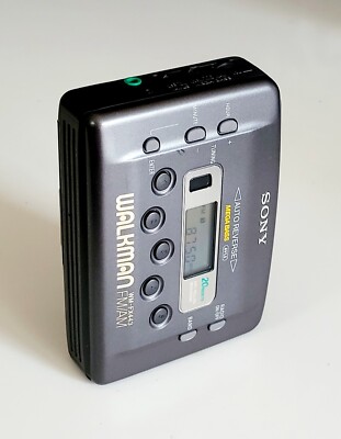 Sony Walkman WM-FX443 Cassette Radio/Time Player Working ( used