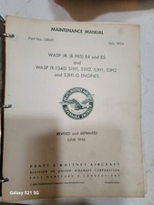 Pratt & Whitney Helicopter Wasp Jr R-985, Wasp R-1340 Maintenance Manual, Excell Pratt & Whitney Helicopter Wasp Jr R-985, Wasp R-1340 Maintenance Manual, Excell