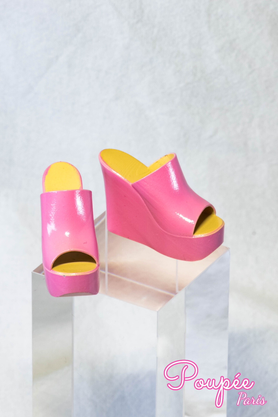 Mules lisses rose pâle poupée 1/6 figurine 12 pouces TBLEAGUE