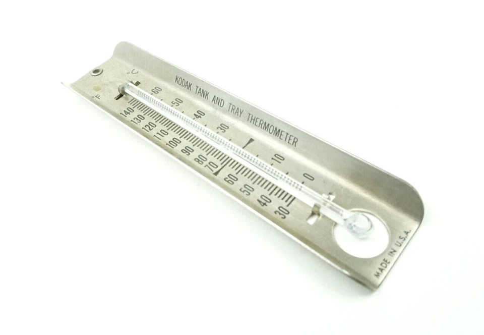 Termómetro de tanque y bandeja Kodak en caja con instrucciones desarrollo de fotografía Foto 2 de 4