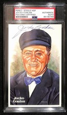 Jocko Conlan HOF Signed 1981 Perez Steele Postcard Umpire PSA/DNA 187431