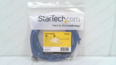 STARTECH N6PATCH10BL, CAT6 ETHERNET CABLE, NEW #332426