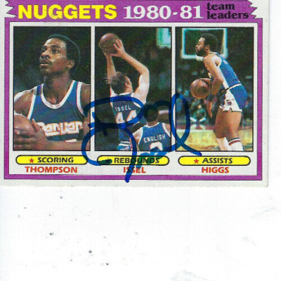 DAN ISSEL SIGNED 1981-82 TOPPS #49 - DENVER NUGGETS