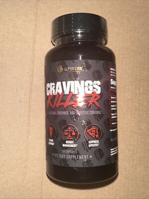 Alpha Cravings Killer Supplement - 50  Caps Exp 01/26