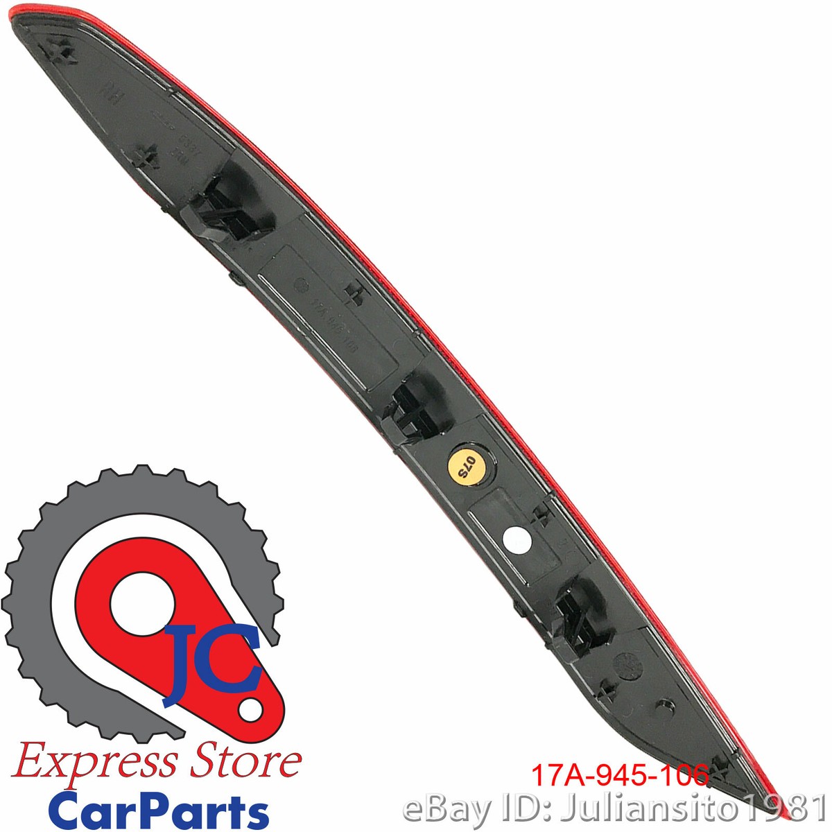 17A945106 VOLKSWAGEN GENUINE OEM JETTA REAR RIGHT LIGHT REFLECTOR 