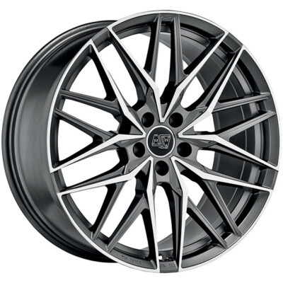 ALUFELGE MSW MSW 50 FUR AUDI RS 3 8X19 5X112 MATT GUN METAL FULL POLISHED M NHM