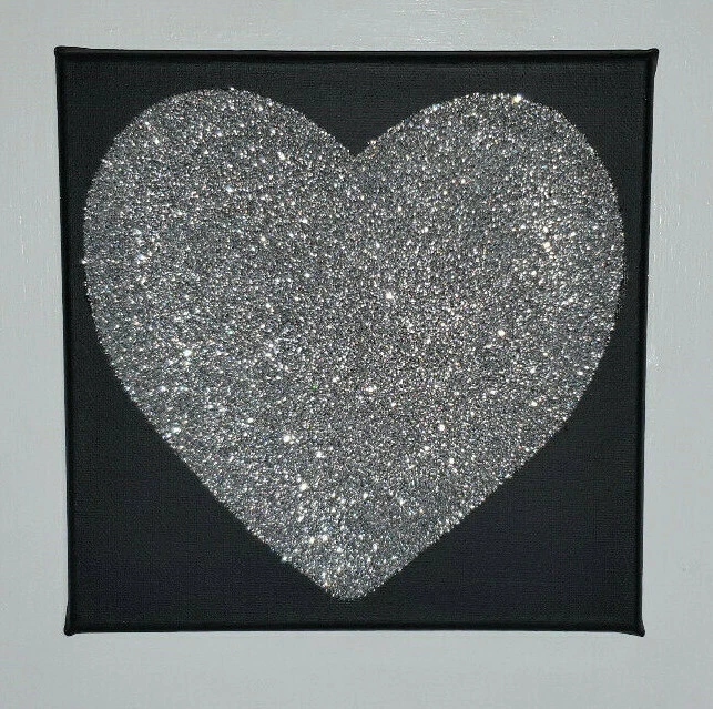 Glitter canvas clearance