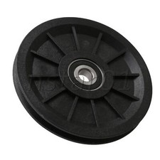 10cm Nylon Bearing Steel Cable Pulley Wheel Groove Idler Pulley Load 195kg Black