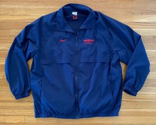 VTG 00s Arizona Wildcats Baseball Windbreaker Player Jacket XL Nike Nick Hundley