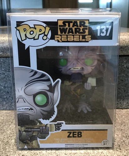 Funko POP! Star Wars Rebels Zeb Vinyl  Figure- New In Protector