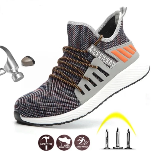Scarpe Antinfortunistiche da Lavoro Uomo Stivali Indistruttibili Antiforatura Funzionante Sneakers - Foto 1 di 16