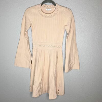 Sandro Women's New Without Tag Terez Eyelet-Detail Knit Mini Dress Size 36  Small | eBay