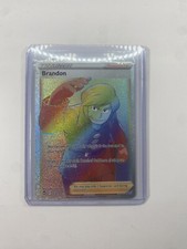 Pokemon Silver Tempest BRANDON Trainer Rainbow Rare 203/195 on eBay