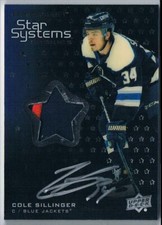 2021-22 UPPER DECK PREMIER STAR SYSTEMS ROOKIES AUTO PATCH COLE SILLINGER