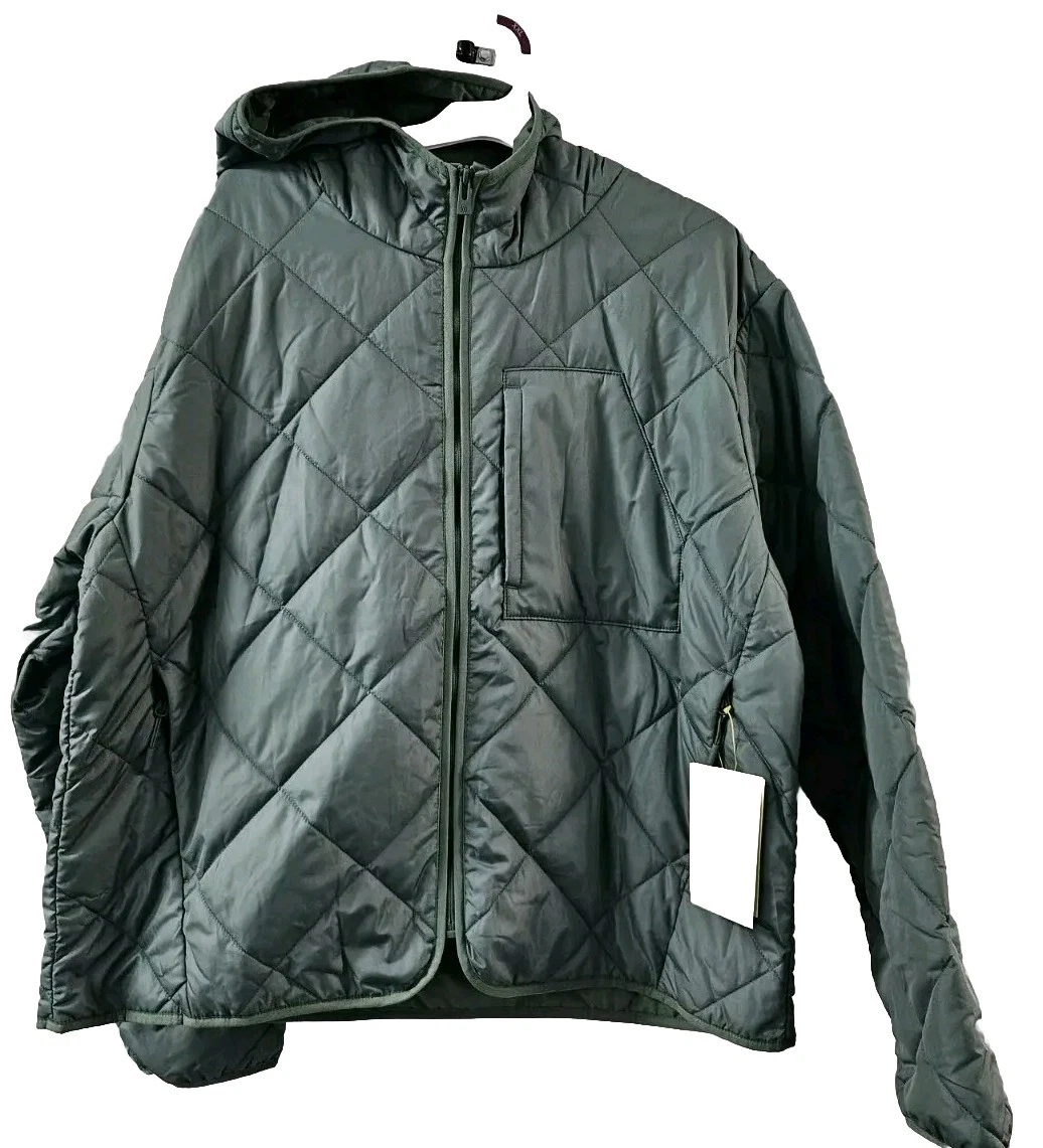All in Motion Men's Lightweight Quilted packable Jacket Green XXL