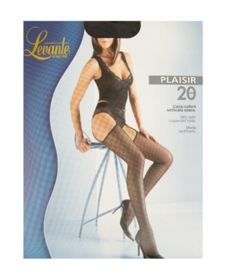 Women's 20 Den 22 DTEX Matte Setified Sock Bra Effect Tights LEVANTE a