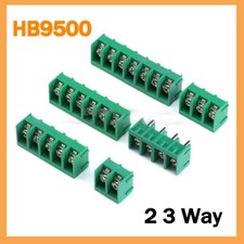 2 ,3 Way PCB Green Screw Barrier Terminal Block Strip Connector HB9500 300V 30A
