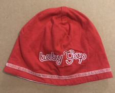 Original Baby Gap Red Pink Stretch Beanie Hat 12-16 Months