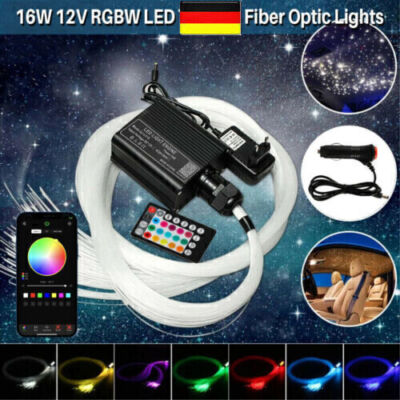 500 Lichtfaserset RGBW Twinkle Glasfaser Auto Sternenhimmel Fernbedienung DE DHL