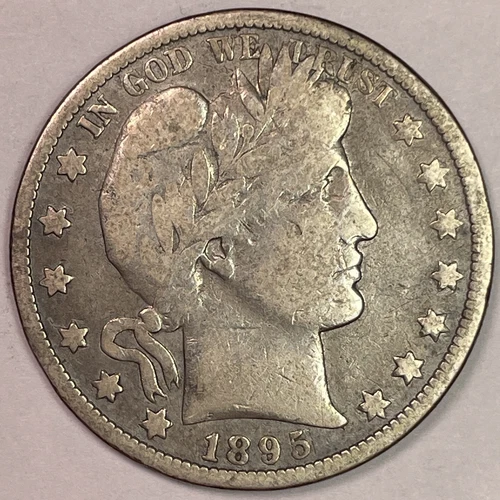 1895-O Barber Half Dollar Fine F Coin #15889