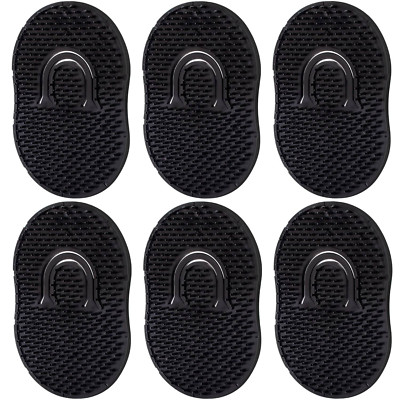 6 Pack Portable Pocket Palm Combs Finger Hand Scalp Massage Shampoo Brush
