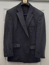 JOS. A. BANK MEN'S CHARCOAL GRAY 100 CASHMERE 2-BUTTON SPORTS BLAZER SIZE 46R