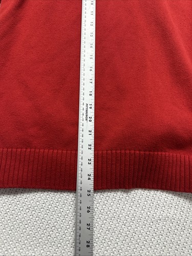 Suéter Jeanne Pierre Rojo Cuello Alto 100% Algodón Tejido Para Mujer 1X - Imagen 4 de 6