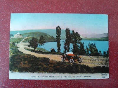 CPA LAC D'ISSARLÉS EINE ECKE DES SEES UND DER MEZENC, farbig mit einem Tacot