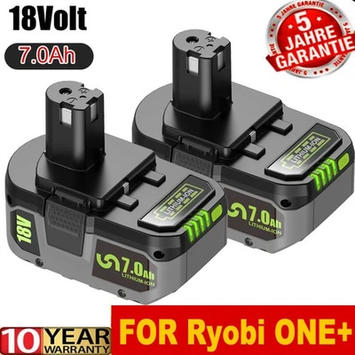DREAMDASH Batería 2/1X 7Ah/3Ah Para Batería RYOBI 18V One Plus Litio RB18L50 P108 P104 Batería