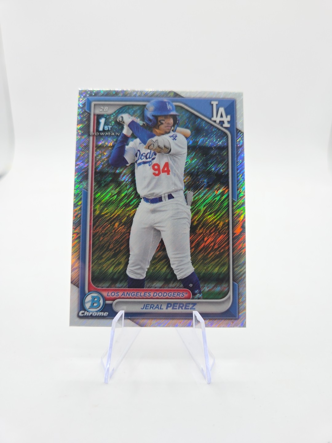 2024 Bowman Chrome - Prospects Jeral Perez #BCP-158 Shimmer Refractor (RC)