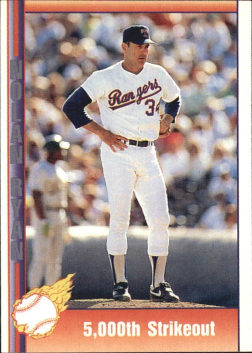 1992 Pacific Ryan Texas Express II #168 Nolan Ryan,000th Strikeout - BB