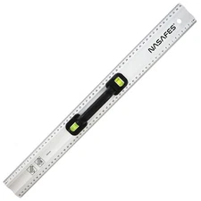 Aluminum Straight Edge Ruler with Handle, The Only Centimeter Ruler with a Ha...