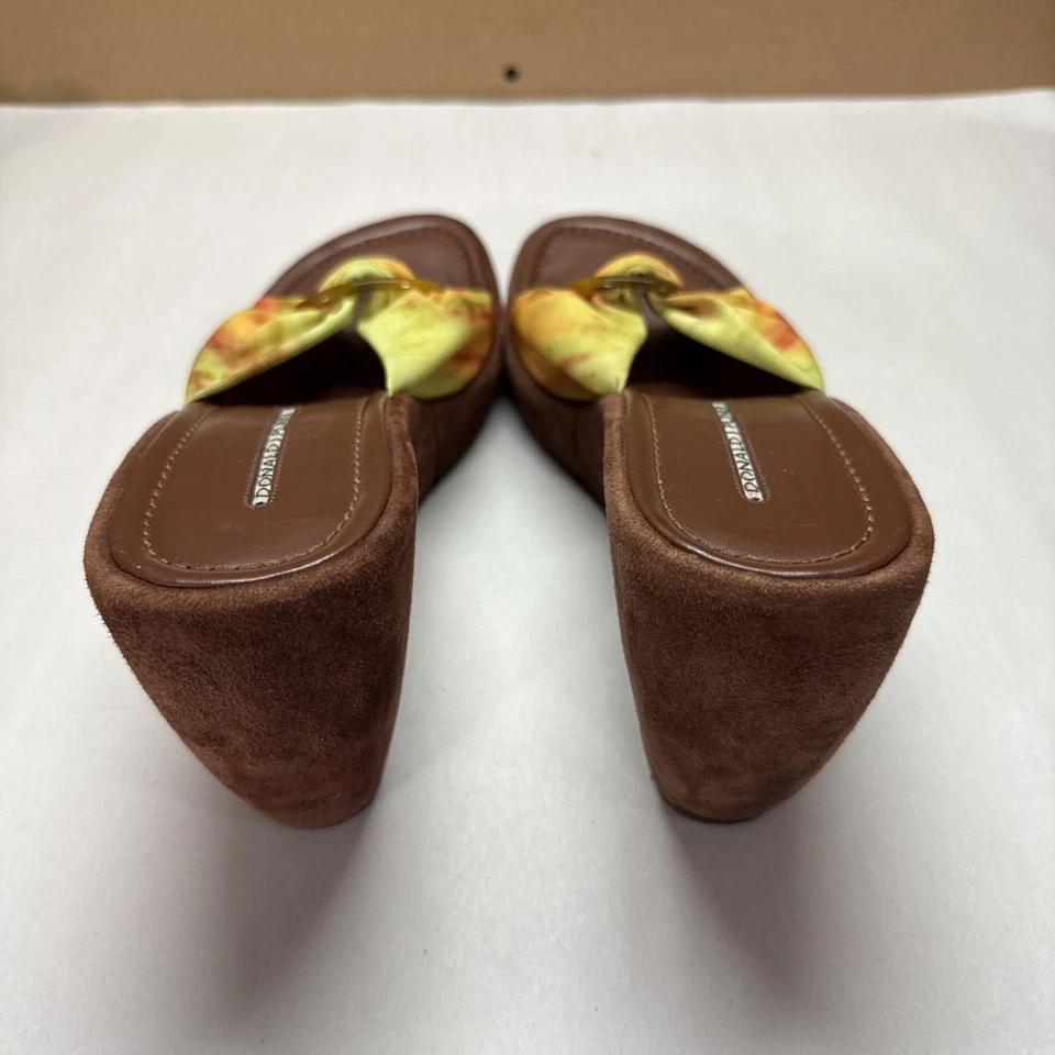 DONALD J PLINER Sandles Sapatos de salto aberto para mulheres 7.5-8 com nó e dedos abertos Y2K - Imagem 4 de 4