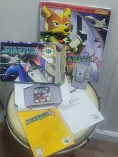 Star Fox 64 N64 Players Choice Complete CIB Big Box + Rumble Pak Guide Tested