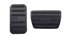Pedal Covers Anti-Slip Foot No Drilling Aluminum Non-Slip Glossy Black