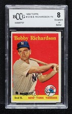 1958 Topps Bobby Richardson (Player Name in Yellow) #101 BCCG 8 14rq