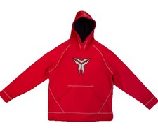 Kobe Bryant Nike Therma-FIT Boys Youth 18-20 Red Hoodie Pullover Kangaroo Pocket