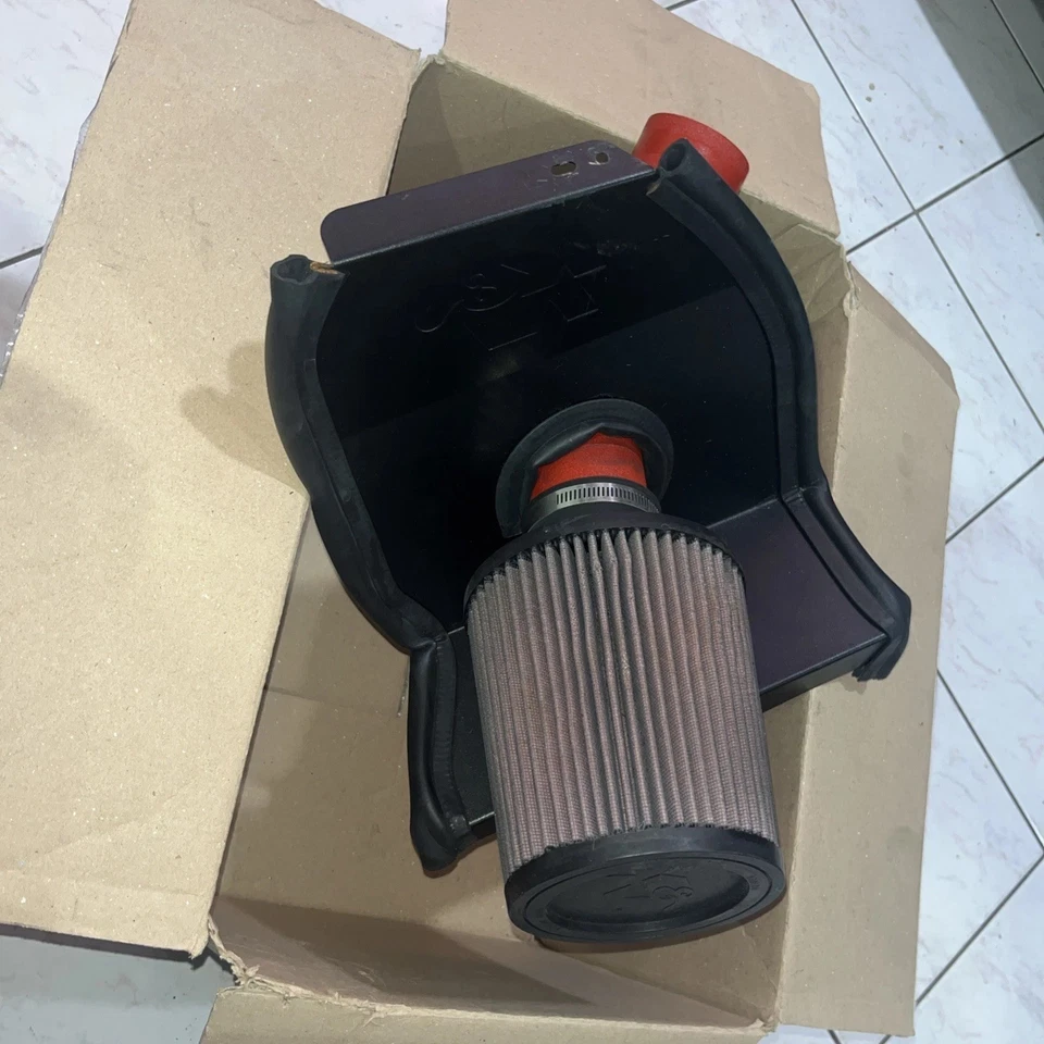 Tubo de aluminio de alto flujo de admisión de aire frío K&N Subaru WRX STi 2015-2017 ¡COMO NUEVO!  Foto 4 de 4