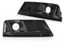 Coppia griglia fendinebbia Audi A4 B9 dal 2015 al 2019 nero brillante-42233257