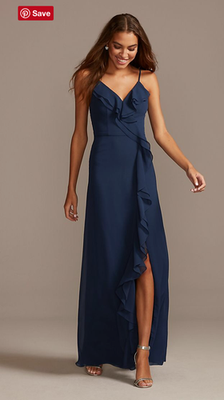 sachin and babi light blue dress Chiffon Maternity Dress in Sky Blue main image 1