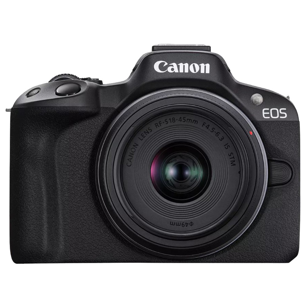 Masterpiece Canon EOS R50 Mirrorless Camera Black + 18-45mm IS STM Lens Kit Essential Bundle