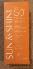 Sun & Shine SPF50+ Broad Spectrum Mineral Sunscreen Lotion 50mL | EXP: 11/2025