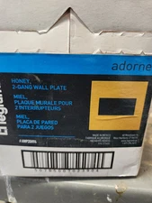 4 Pack Legrand Adorne Honey 2- Gang Wall Plate New 