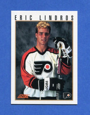 1992 Score Hockey ERIC LINDROS - Press Conference Card - N0# SP NM/MT or better