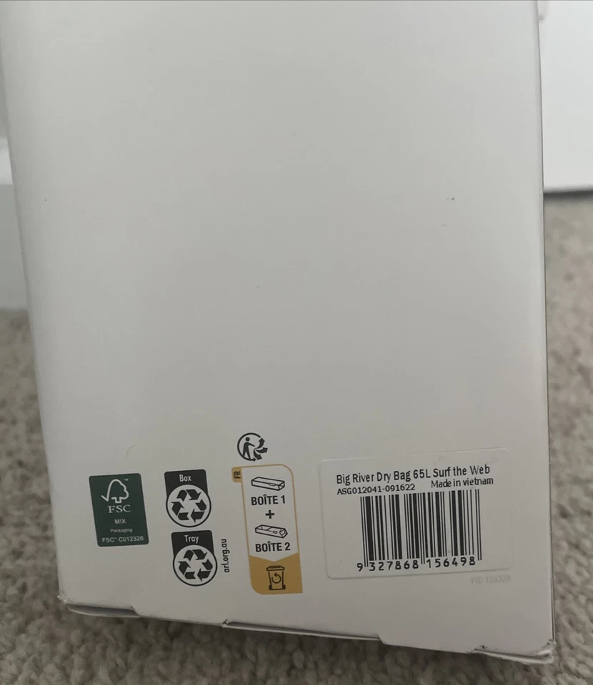 Sea to Summit Big River Dry Bag 65L Waterproof Heavy Duty  (Blue) new In Box - Image 4 of 4