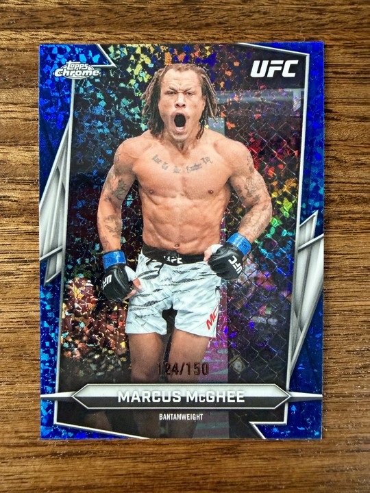 2026 Topps Chrome UFC Marcus McGhee #183 Blue Refractor /150